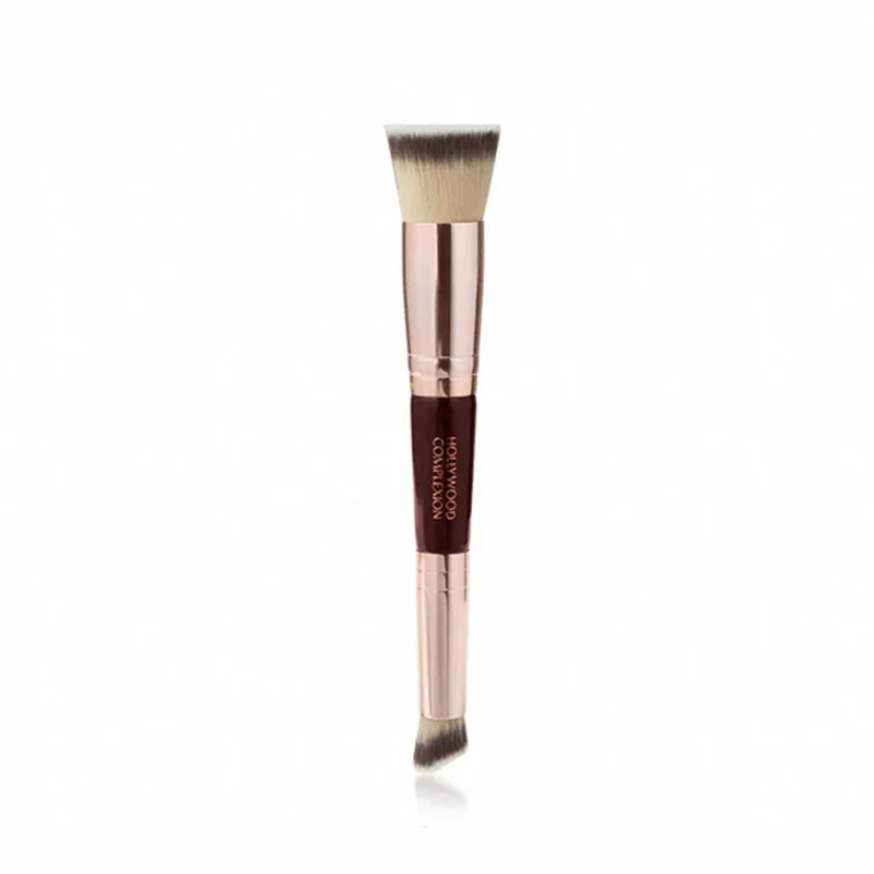 Dual-Ended Foundation Brush | Liquid Powder Concealer Tool Dual-Ended Makeup Brush QXL 1pc