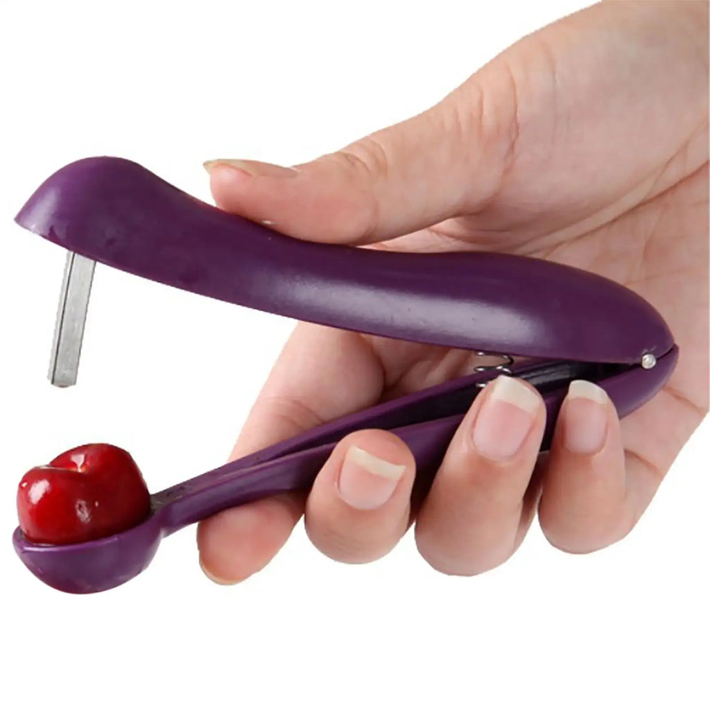 Cherry Pitter Seed Remover Tool | One-Hand, Dishwasher Safe Fruit Pitter Tool QXL