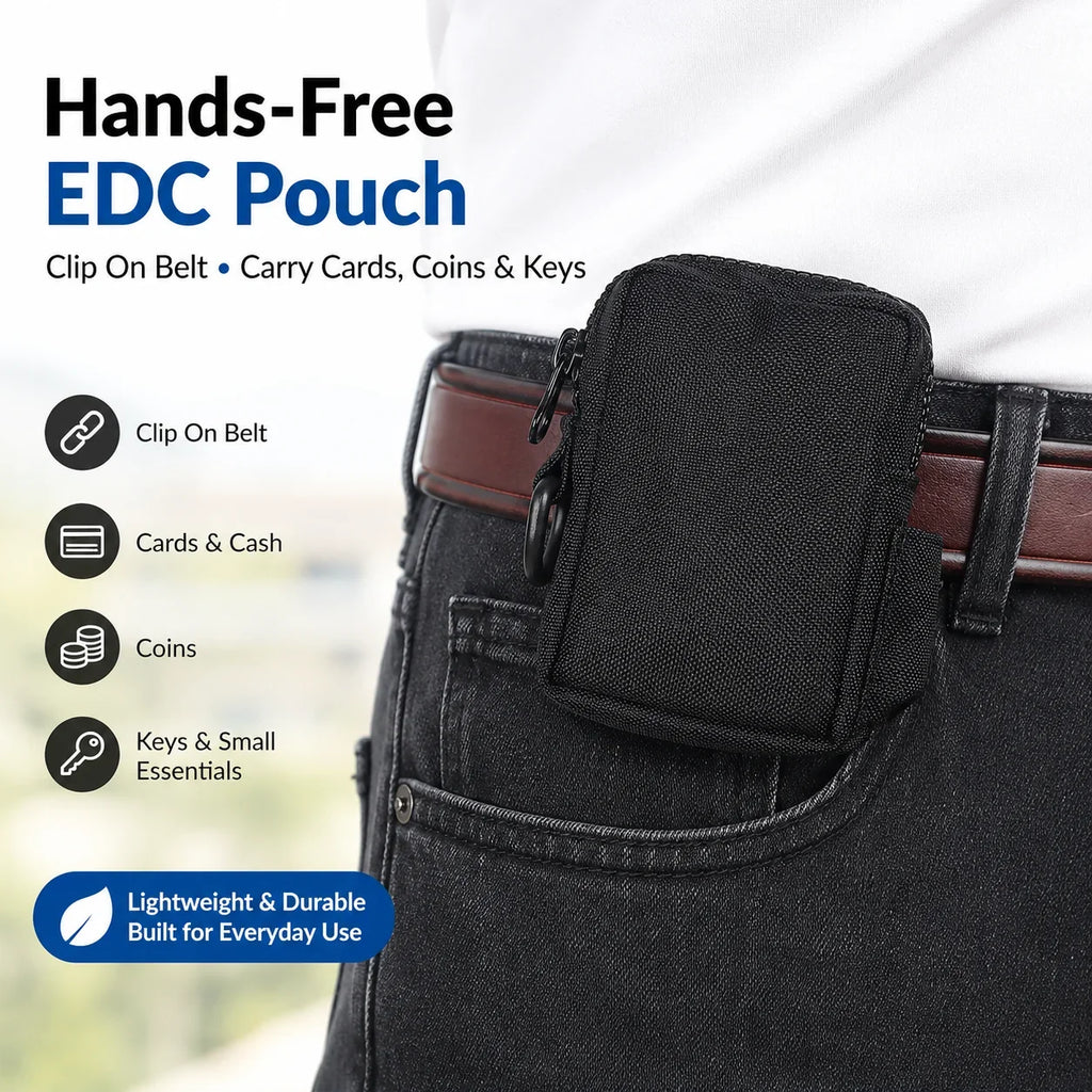Tactical Mini Waist Pouch – EDC Belt Bag for Hiking Tactical Belt Bag QXL