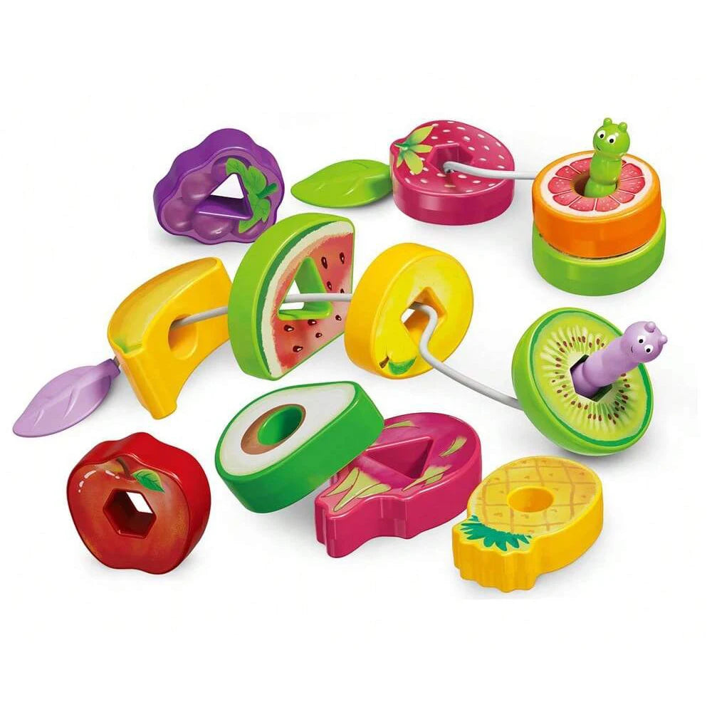 Caterpillar Fruit Stacking Toy | Threading & Sorting for Ages 3–6 Educational Stacking Toy QXL