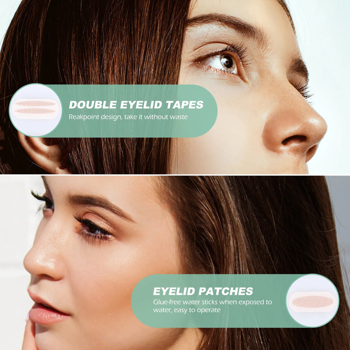 200-Pair Invisible Double Eyelid Tape Stickers | Natural Look Eyelid Shaping Tape QXL