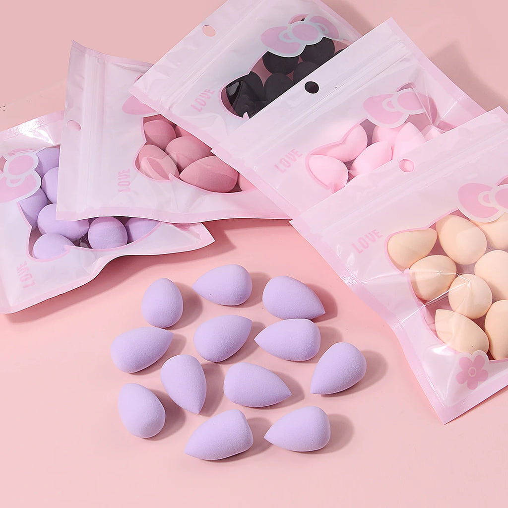 12-Pack Mini Teardrop Makeup Sponges for Eyes & Concealer Makeup Sponge Set QXL
