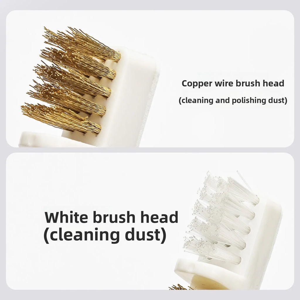 Nail Drill Bit Cleaning Brush – Copper Wire & Soft Bristle Nail Drill Bit Brush QXL