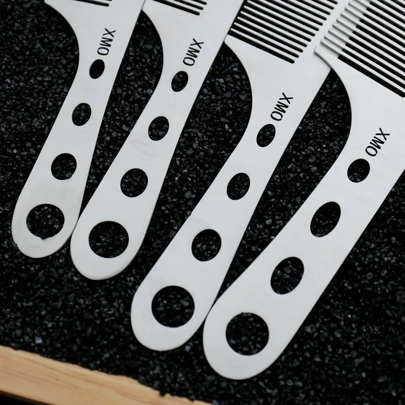 Ultra-Thin Titanium Steel Point-Tail Comb | Men's Styling Hair Styling Comb QXL