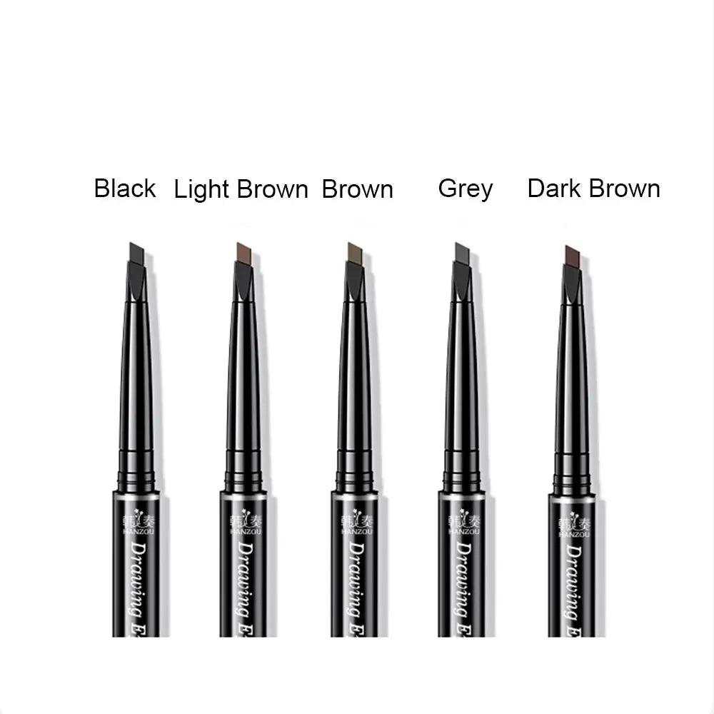 Waterproof Double-Ended Eyebrow Pencil | Triangle Tip & Brush Eyebrow Pencil QXL