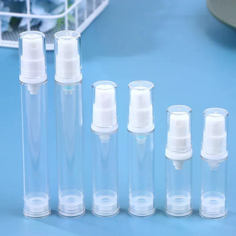 Mini Refillable Vacuum Pump Bottle 5/10/15ml | Travel Cosmetic Vacuum Pump Bottle QXL