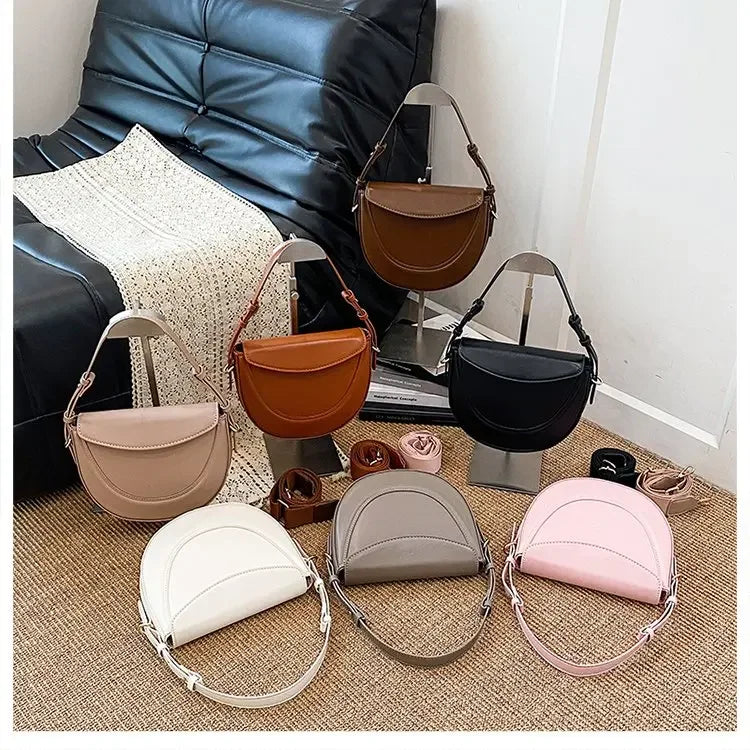 Elegant Luxury Leather Crossbody Handbag | Vintage Women's Bag Crossbody Handbag QXL