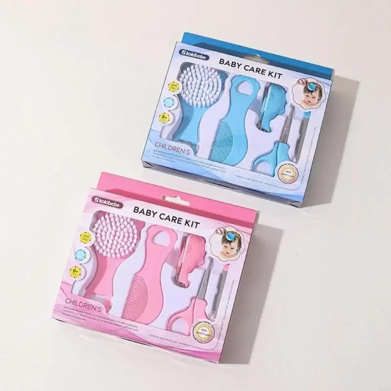 5-Piece Baby Grooming Kit – Brush, Comb & Nail Trimmer Set Baby Grooming Kit QXL