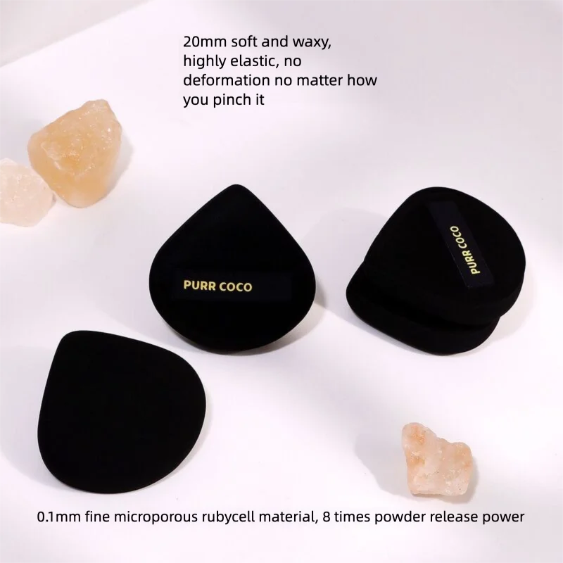 2-Pack Cracked Shell Cushion Powder Puffs – Soft Sponge Applicator Cushion Powder Puff QXL