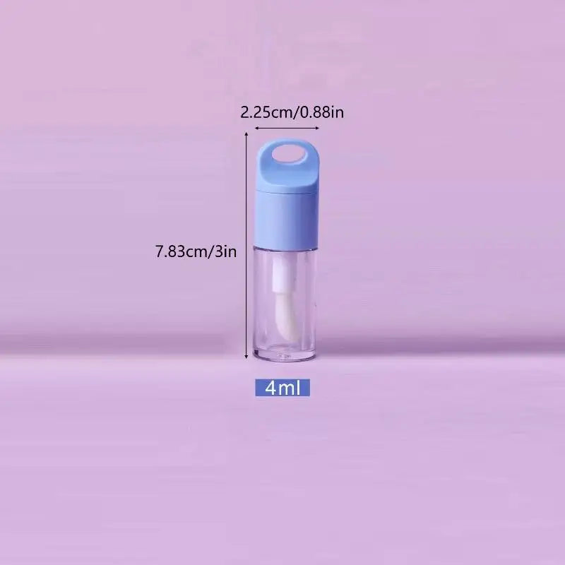 4ml Empty Lip Gloss Tube with Big Brush Wand | Refillable DIY Lip Gloss Container QXL