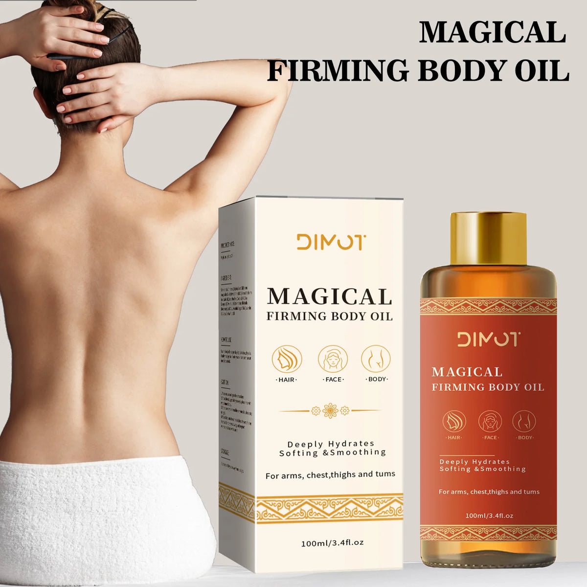 Firming Body Oil – Nourishing Skin Tightening Blend 100ml Firming Body Oil QXL