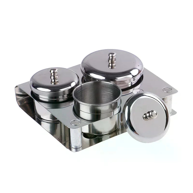 3-Pc Stainless Steel Dappen Dish Set | Nail Art Organizer Nail Art Organizer QXL