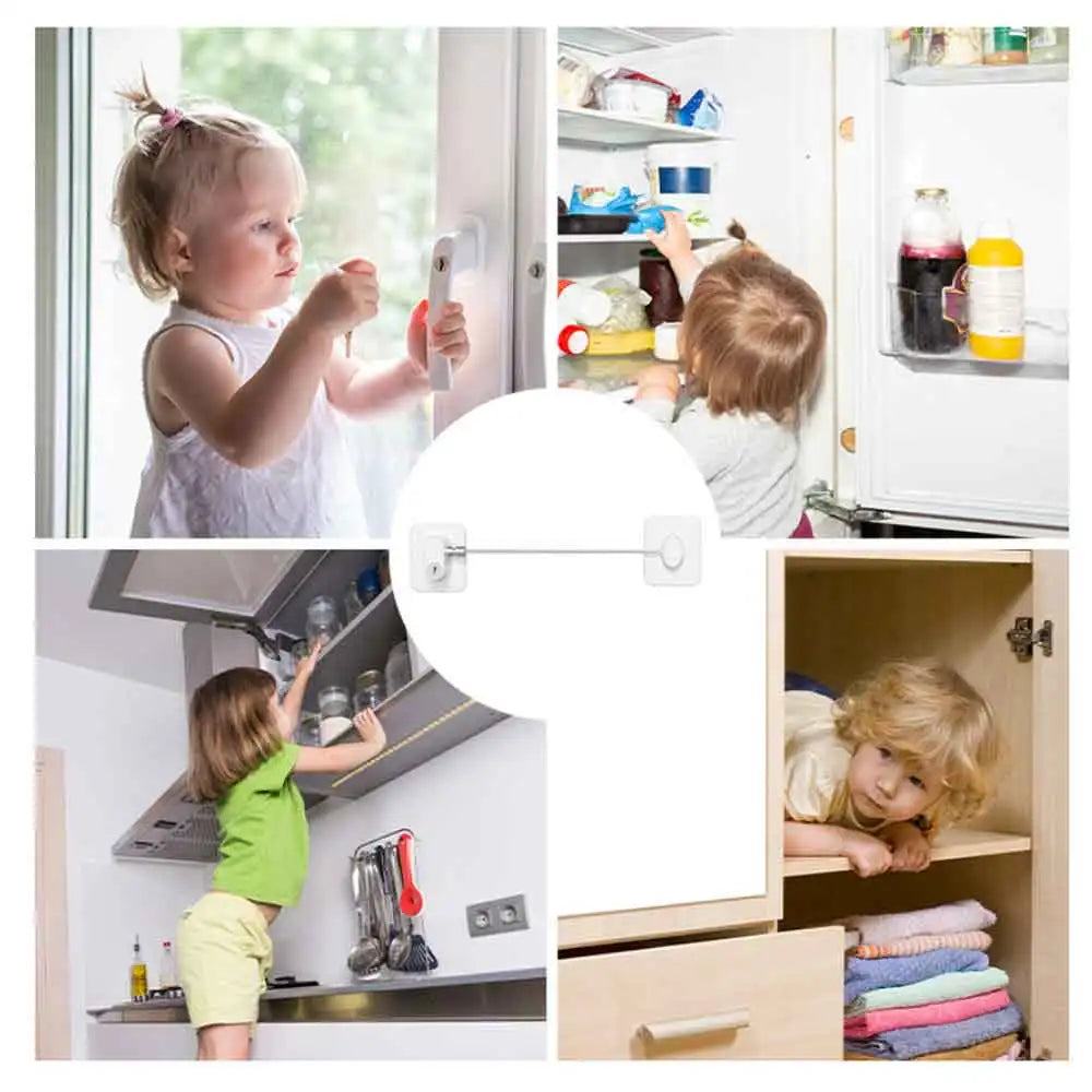 VVOCCI Child Safety Cable Lock | Cabinet Fridge & Window Child Safety Lock QXL