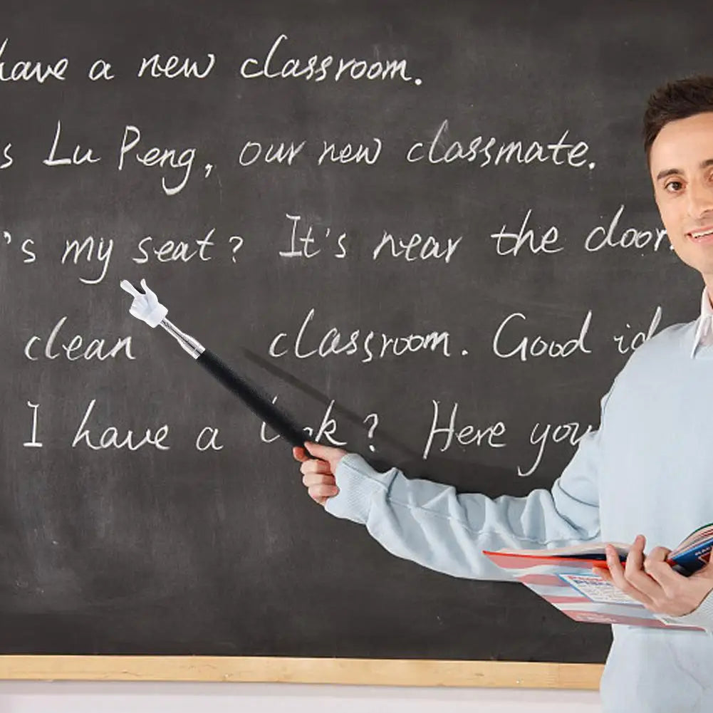 Retractable Teaching Pointer Stick | Finger Reading Tool Teaching Pointer Stick QXL