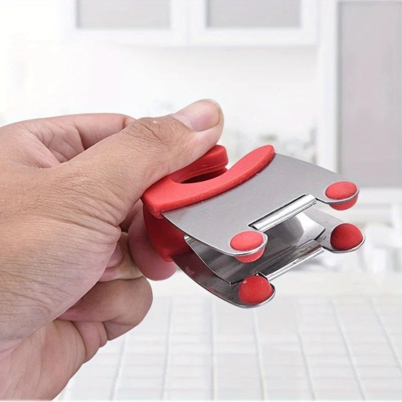 Stainless Steel Pot Side Spoon Clamp | Anti-Scald Kitchen Clip Utensil Pot Clip QXL