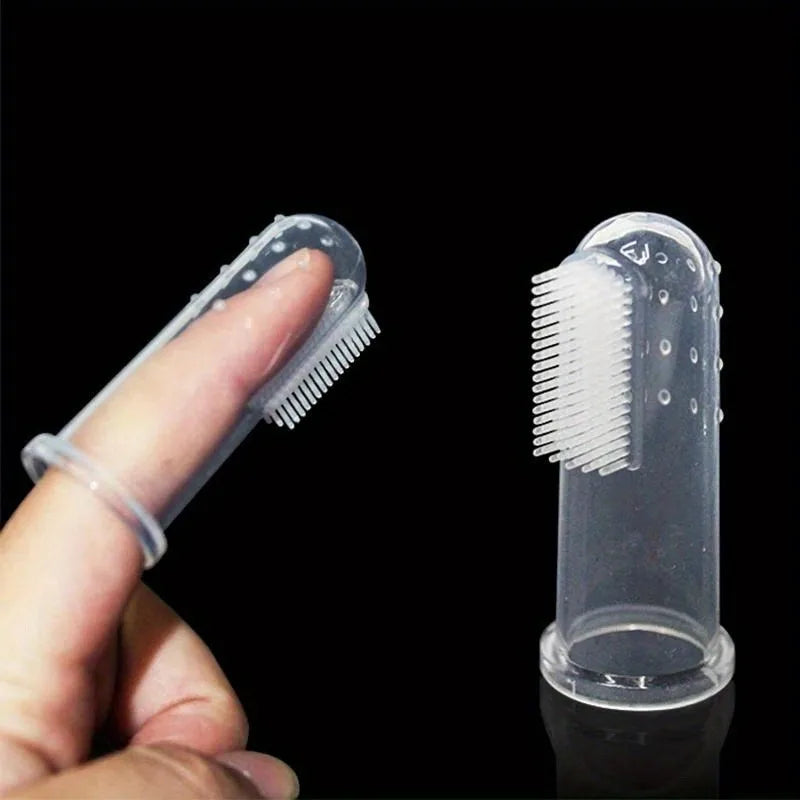 3-Pack Silicone Finger Toothbrush for Dogs & Cats | Pet Dental Pet Finger Toothbrush QXL