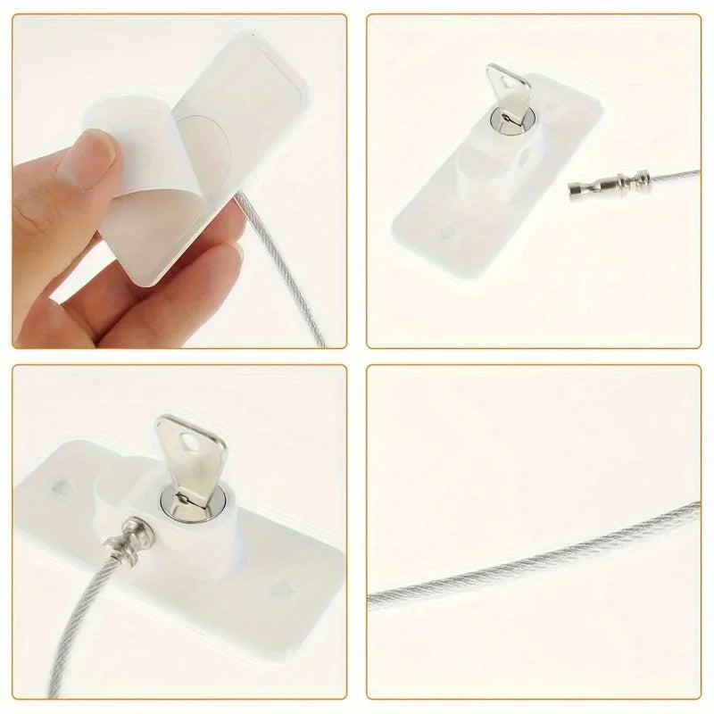 Self-Adhesive Window Security Locks with Screws & Keys Window Security Lock QXL