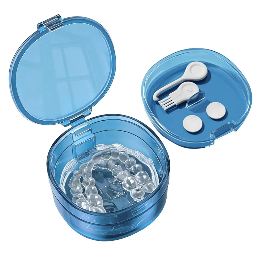 Portable Leak-Proof Denture & Retainer Soaking Case Denture Soaking Case QXL