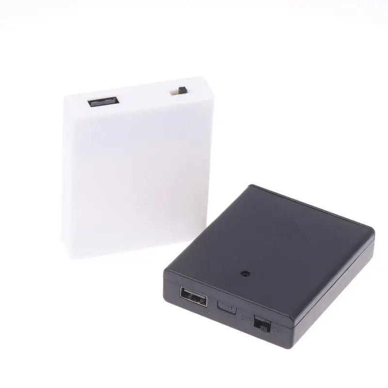 4AA Battery Holder Box with USB Output for LED Strip Lights Battery Holder Case QXL