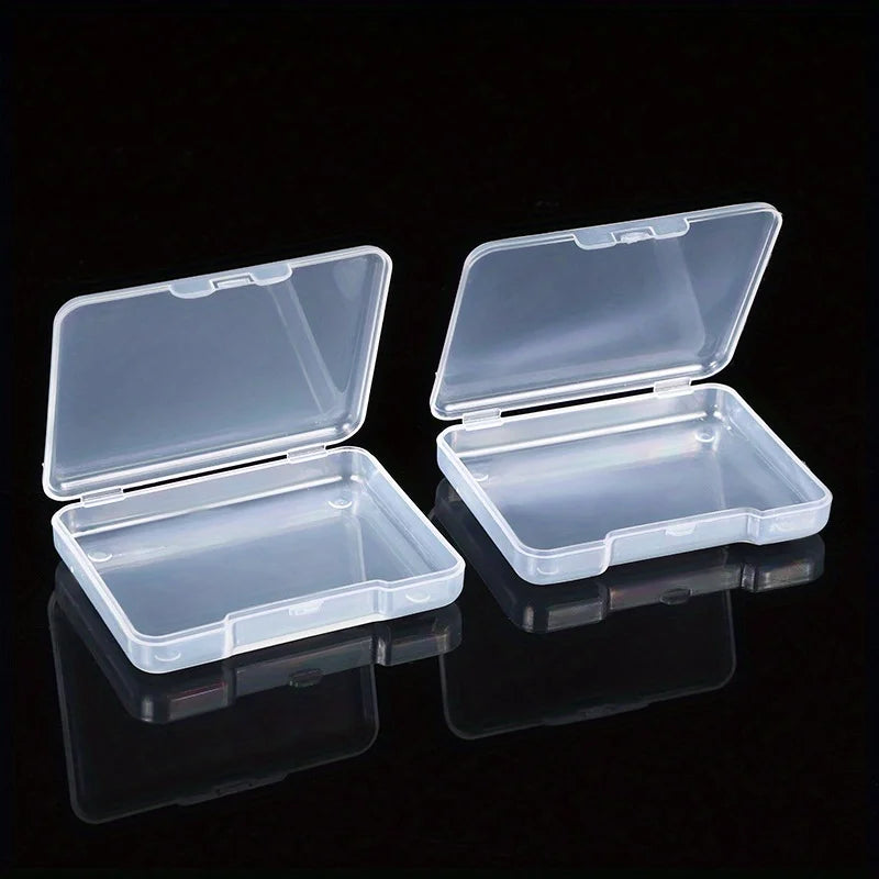 Transparent Flip-Top PP Plastic Storage Boxes | Small Items Plastic Storage Box QXL