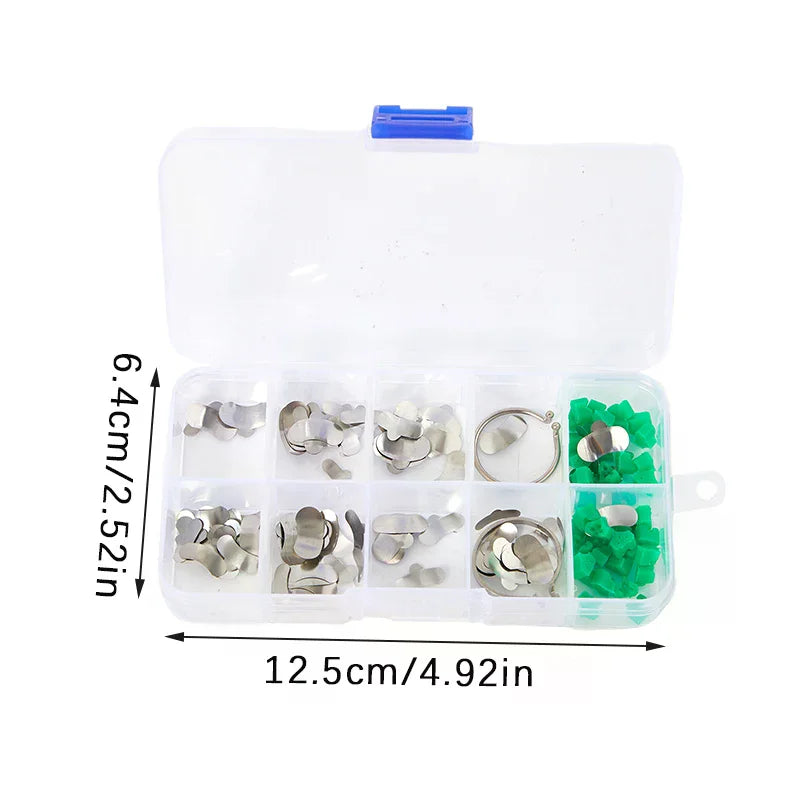 140-Pc Dental Sectional Matrix Bands & Wedge Kit | YOVIP Dental Matrix Kit QXL