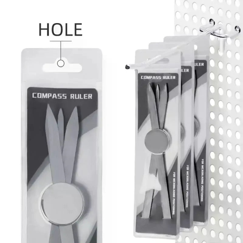 Golden Ratio Eyebrow Ruler | Microblading Compass Stencil Tool Eyebrow Mapping Ruler QXL