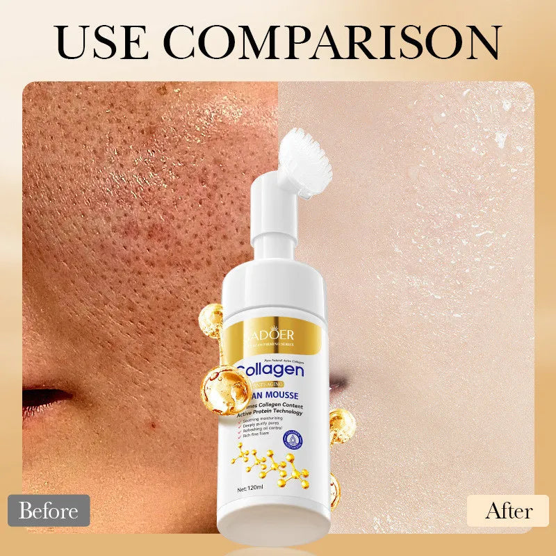 SADOER Collagen Facial Cleanser Mousse – Deep Clean 120ml Facial Cleanser Mousse QXL