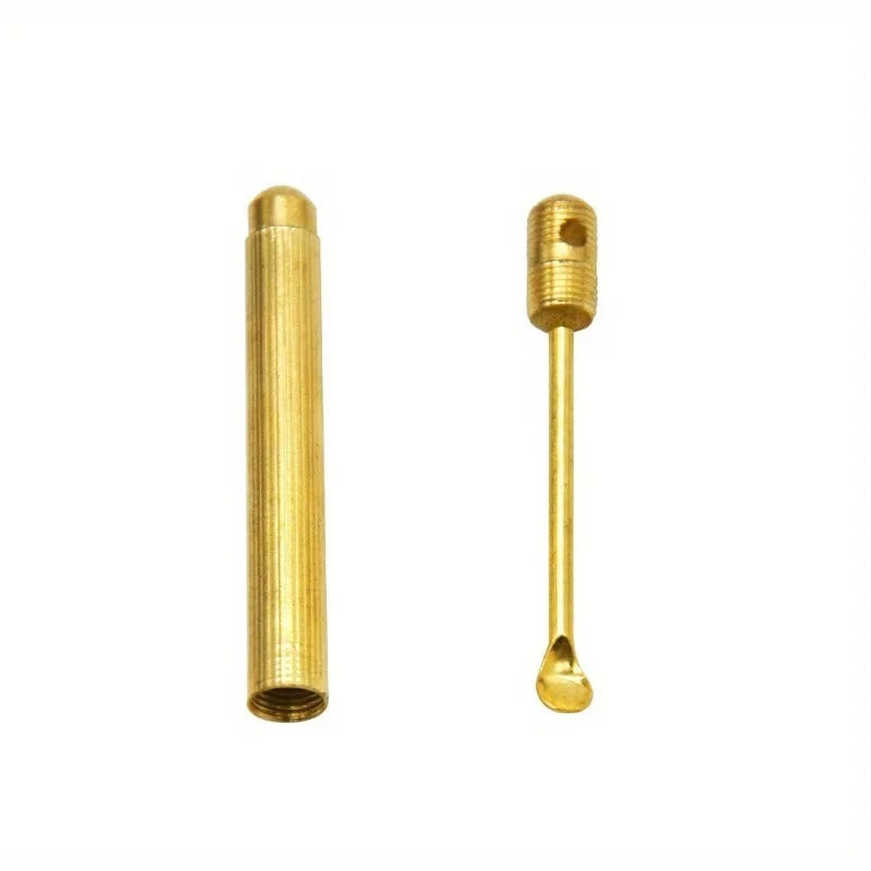 Golden Folding Ear Spoon Keychain | Metal Ear Pick Tool Ear Cleaning Tool QXL
