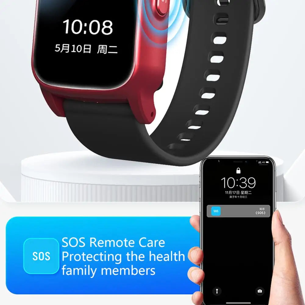 GPS Smart Watch for Seniors | SOS, Heart Rate & IP67 Senior GPS Smart Watch QXL