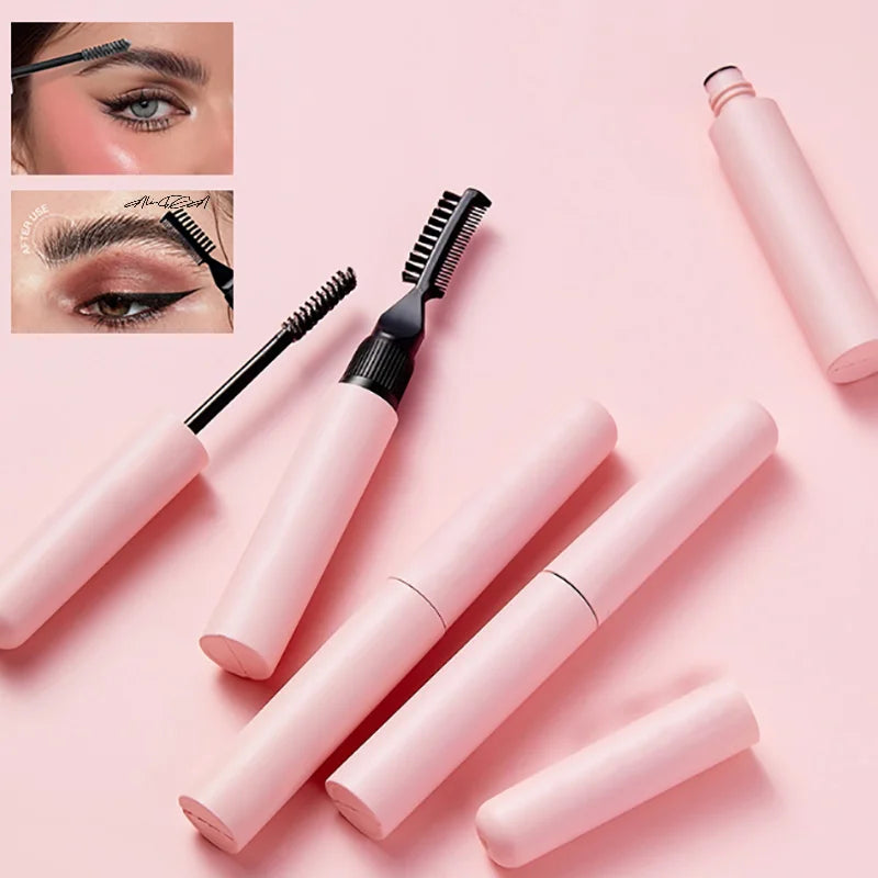 10ml Refillable Dual Brush Mascara & Eyebrow Gel Empty Tube Cosmetic Container QXL