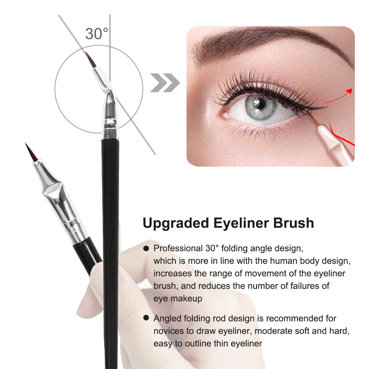 MAANGE 6-Piece Eye Makeup Brush Set – Eyeshadow & Liner Eye Makeup Brush Set QXL