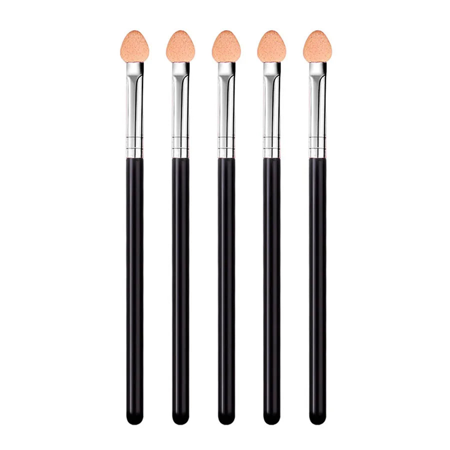 Eyeshadow & Nail Smudge Brush Set | Sponge Applicators Smudge Brush Set QXL Black silver5pcs
