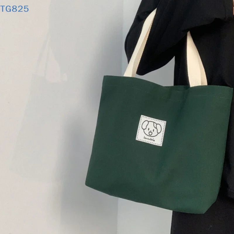 Women's Large Canvas Tote Bag – Casual Shoulder Handbag Canvas Tote Bag QXL
