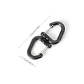 360° Rotating Double Carabiner Swivel Keychain Clip Swivel Carabiner Clip QXL small
