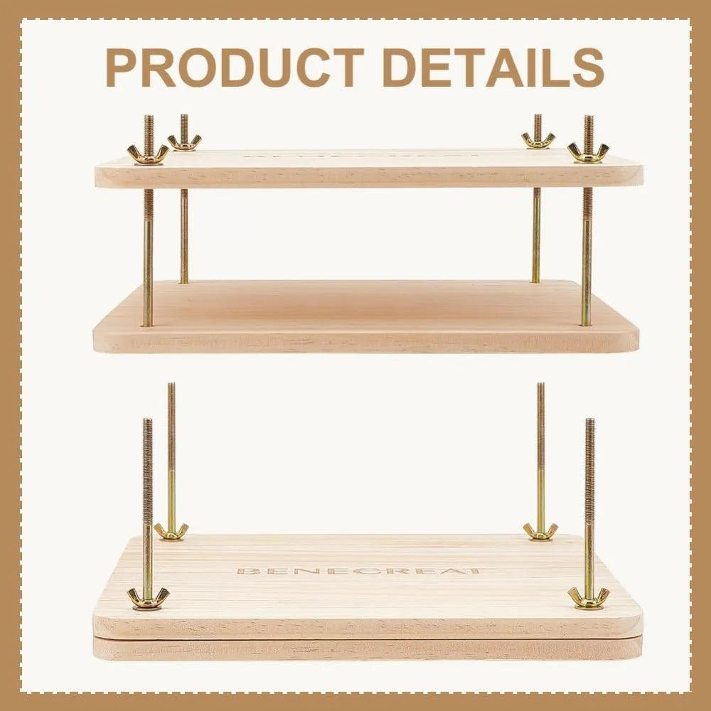 Wooden Book Press Bookbinding Machine | Wing Nuts & Gaskets Bookbinding Press QXL