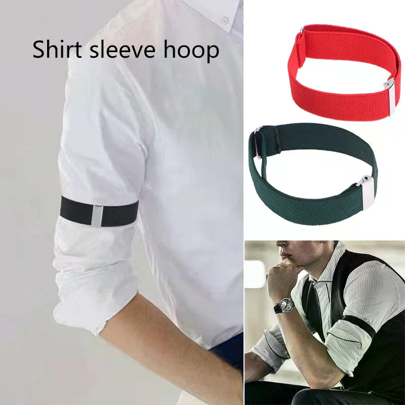 Elastic Shirt Sleeve Holders Armbands – 1 Pair | Men & Women Sleeve Holder Armband QXL