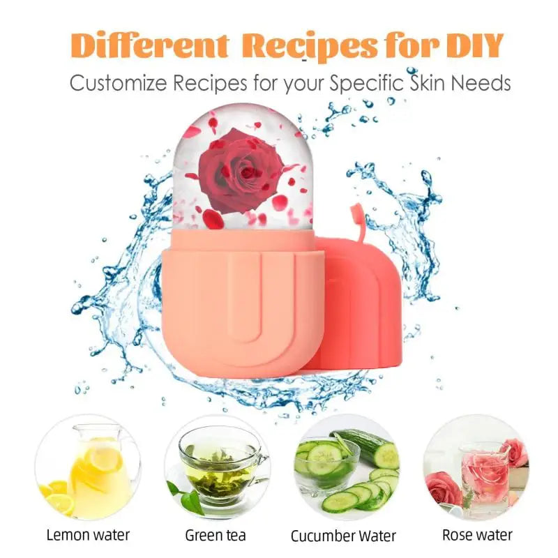 Silicone Ice Roller for Face & Eyes | Cooling Skin Tool Facial Ice Roller QXL