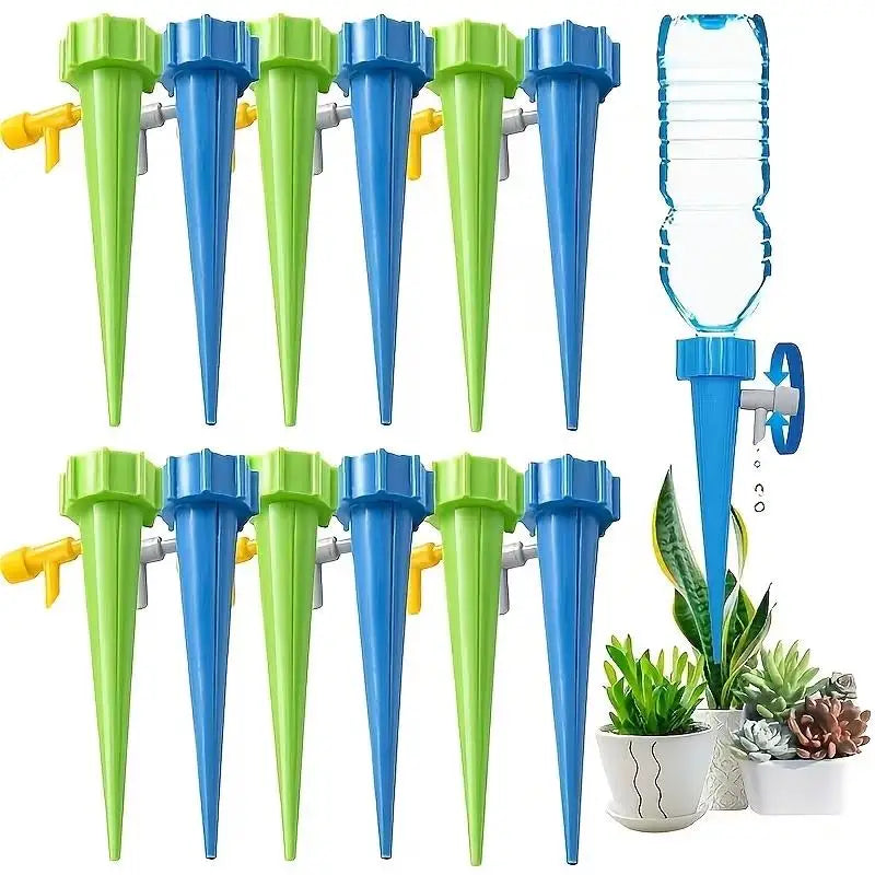 Self-Watering Plant Spikes 10/20-Pack | Drip Irrigation Stakes Plant Watering Spikes QXL