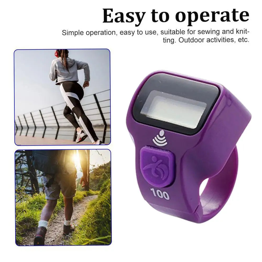 Digital Thumb Tally Counter Ring | 5-Digit LED Clicker Digital Tally Counter QXL