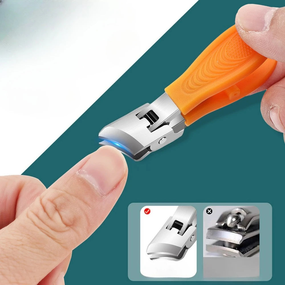 Anti-Splash Nail Clipper for Thick Hard Nails | Stainless Steel Nail Clipper QXL