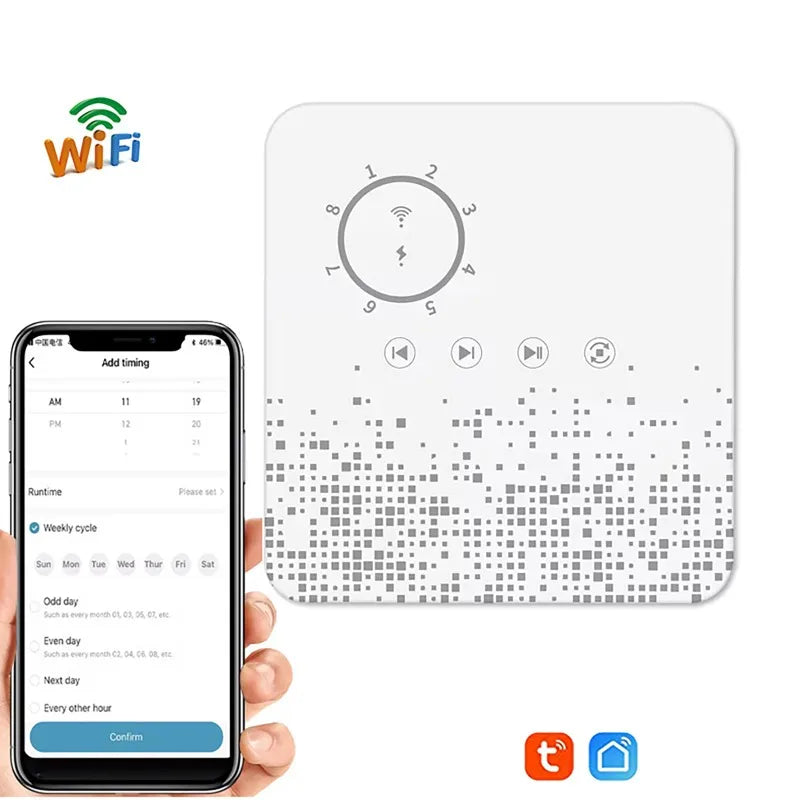 Tuya WiFi Sprinkler Controller | 8-Zone Smart Irrigation Timer Smart Irrigation Controller QXL