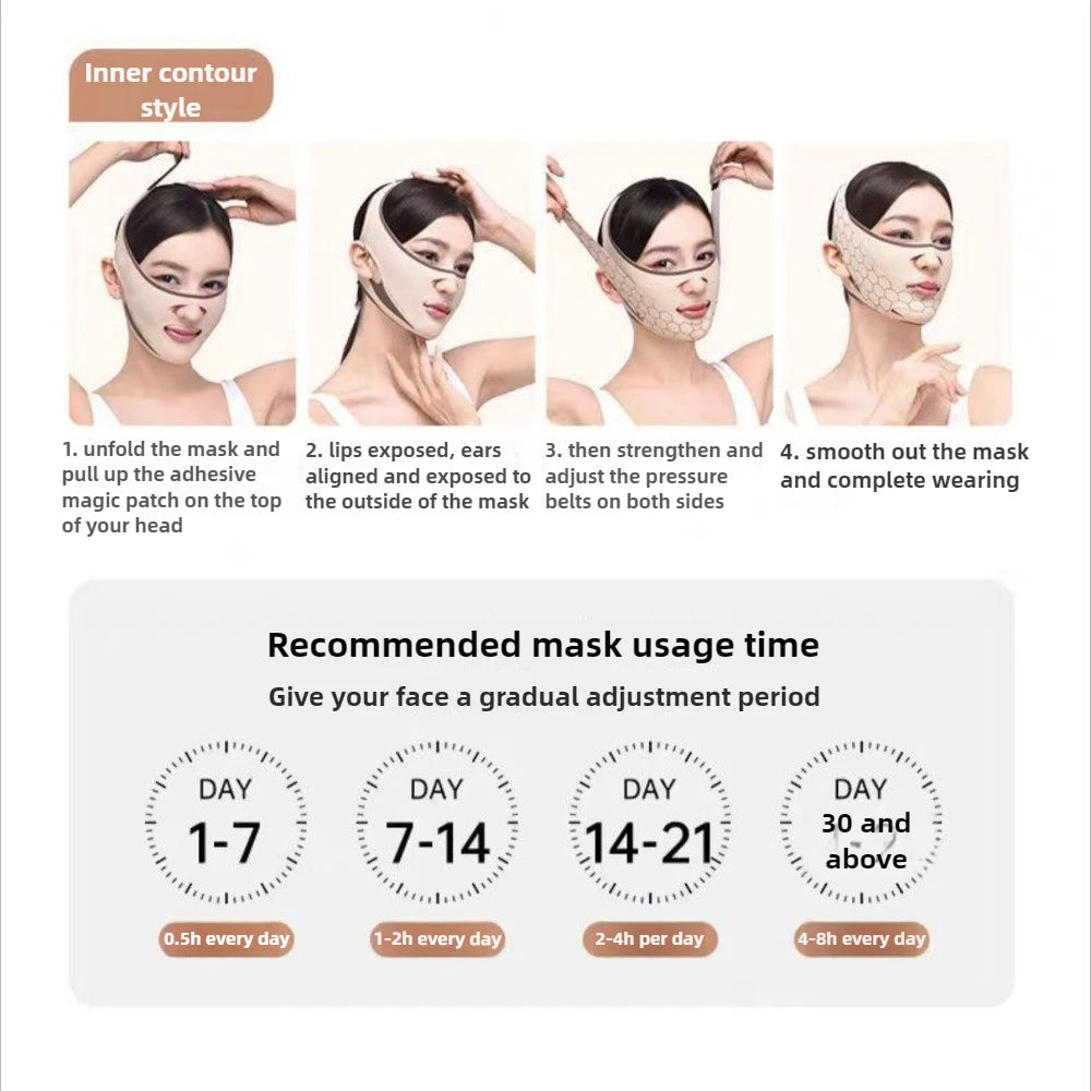V-Line Face Lifting Bandage | Chin & Cheek Shaping Strap Face Lifting Strap QXL