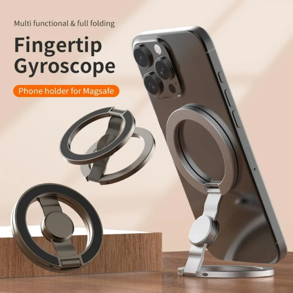 Foldable 360° Magnetic Phone Holder Finger Grip & Car Stand Phone Holder Stand QXL