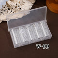 Lace Holographic Nail Foil Stickers | Laser Black & White Art Nail Foil Stickers QXL 1