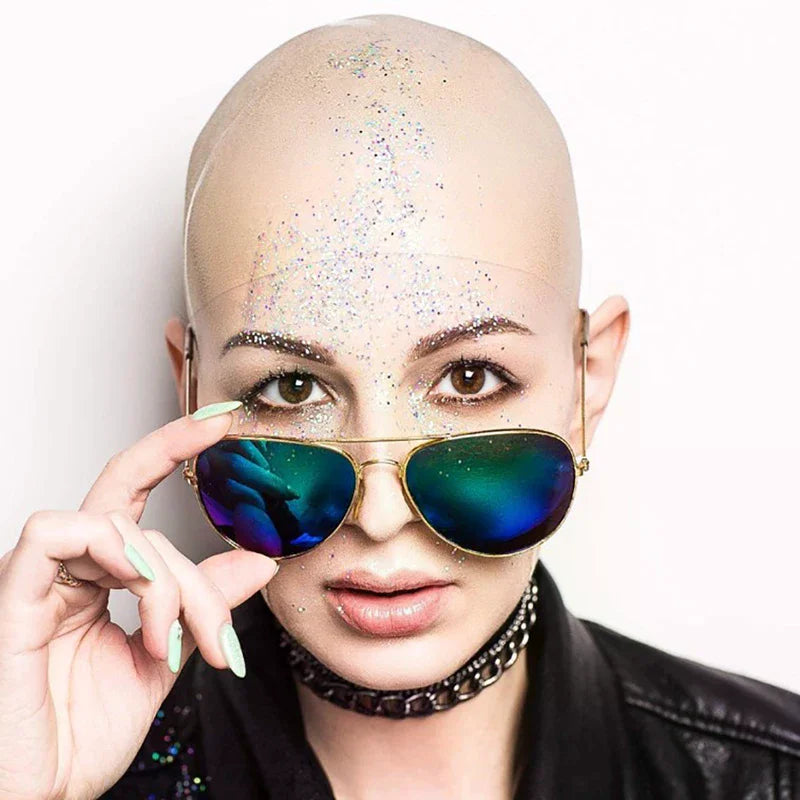 Latex Fake Bald Head Cap | Unisex Costume Party Wig Mask Costume Bald Cap QXL