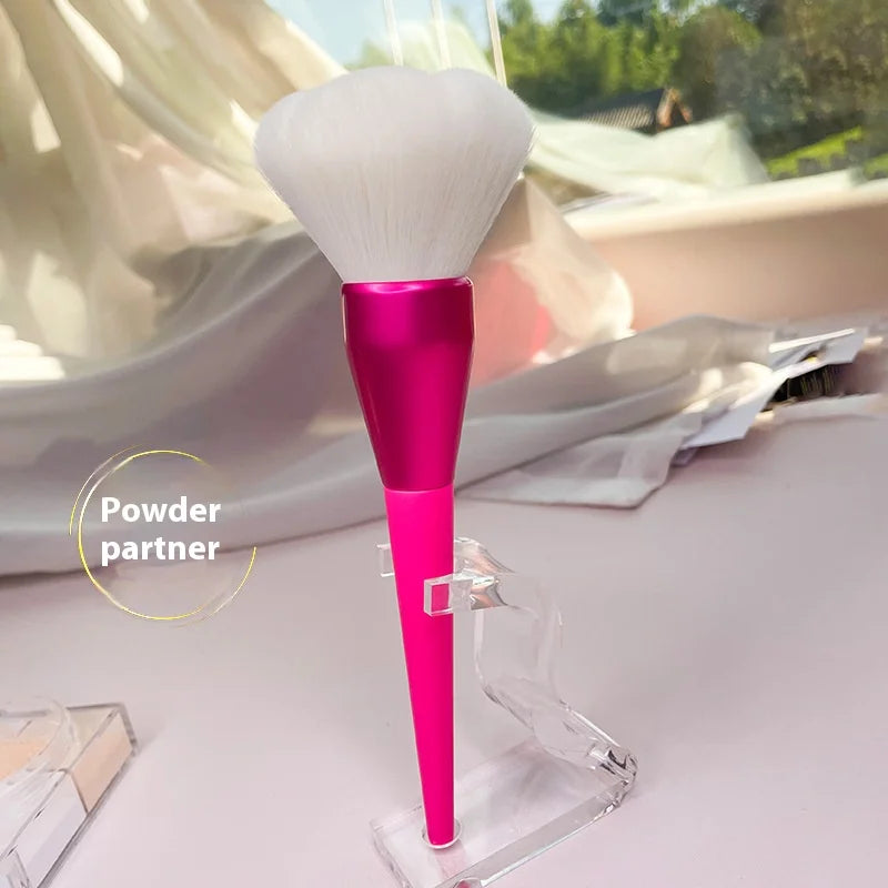 Rose Petal Kabuki Powder Brush | Soft Synthetic Makeup Tool Kabuki Powder Brush QXL