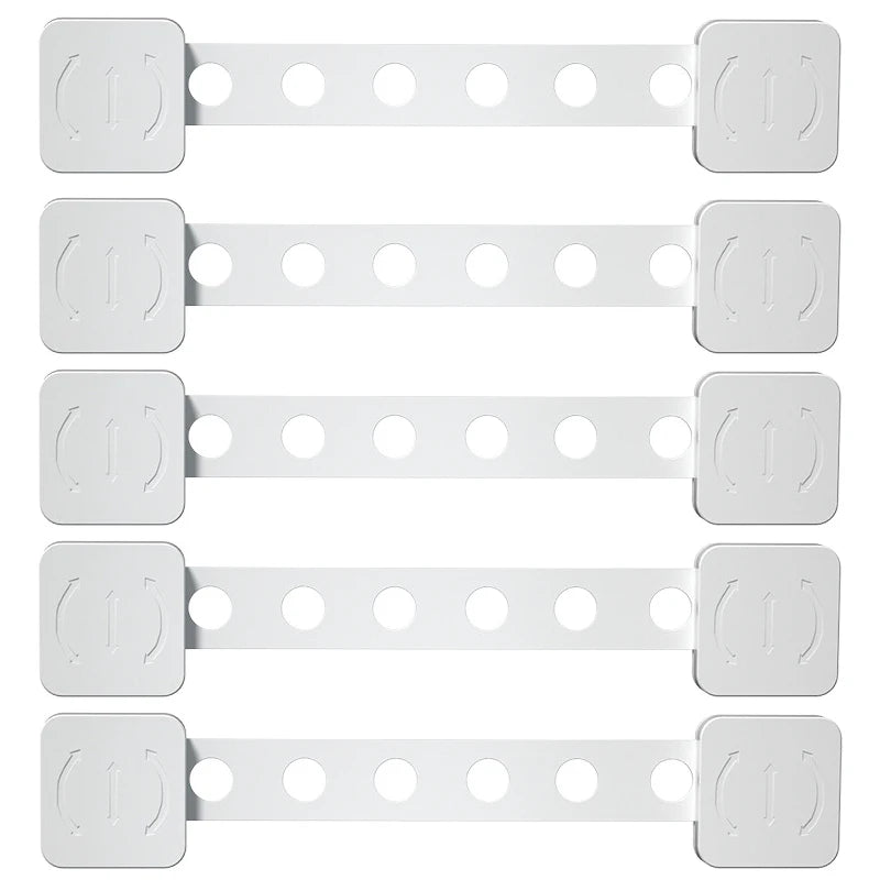 Baby Cabinet Safety Locks | Adjustable Multi-Function 1/3/5 Pack Baby Safety Lock QXL B203 White-5pcs