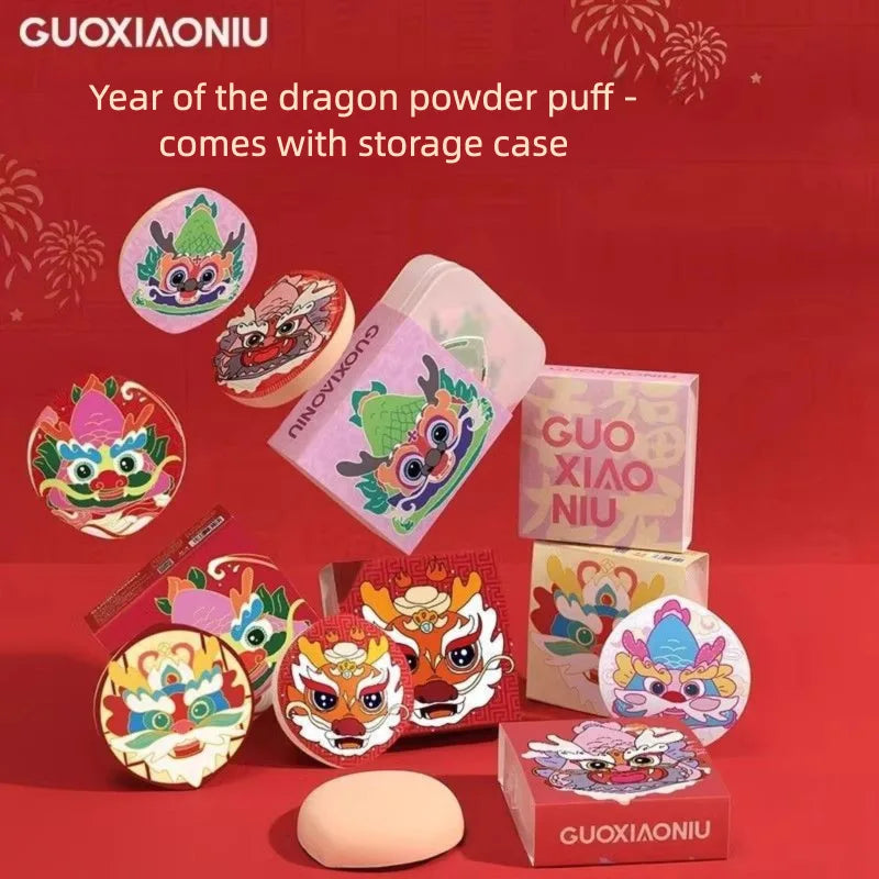 Dragon Year Marshmallow Cushion Powder Puff | Dry & Wet Use Cushion Powder Puff QXL