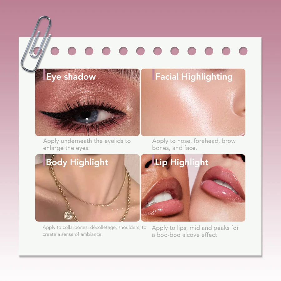 GICYMANTY Jelly Eyeshadow Stick | Pearl Shimmer & Glitter Eyeshadow Stick QXL