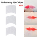 3-Pack Lip Stencil Ruler | Easy Precise Lip Liner Guide Lip Stencil Tool QXL Default Title
